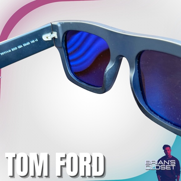 TOM FORD Fausto Thick Acetate Sunglasses - Black - Picture 16 of 16